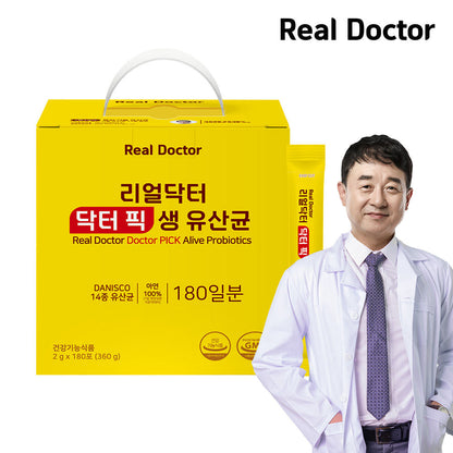 [Real Doctor] Doctor Pick Live Probiotics 2g*180ea(6個月分)