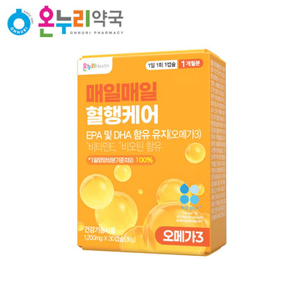 [Onnuri Pharmacy] 天天血流護理 1,200mg*30cap