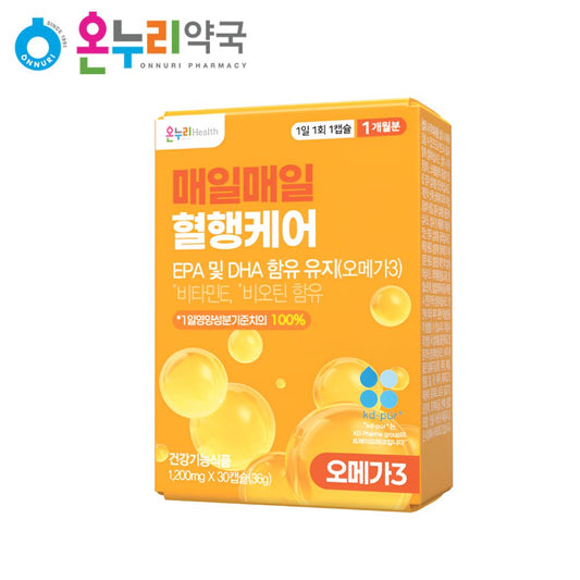 [Onnuri Pharmacy] 天天血流護理 1,200mg*30cap